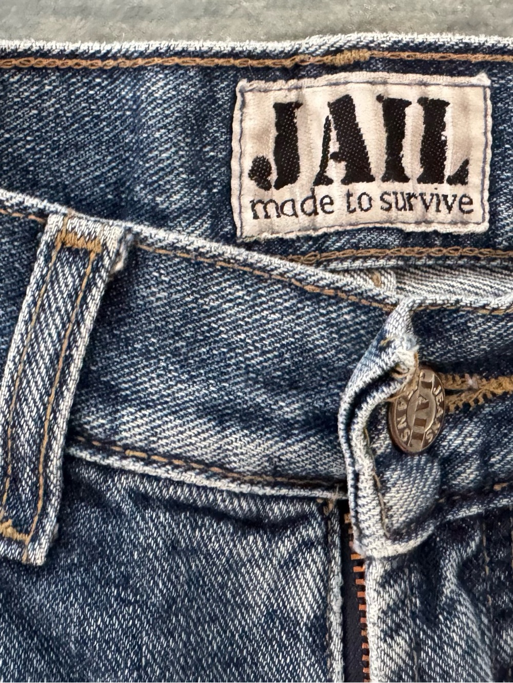 JAIL Made to Survive Arizona Vintage Euro Prison Industry Workwear Jeans